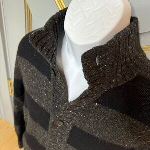 Express Wool Striped Cardigan Size M